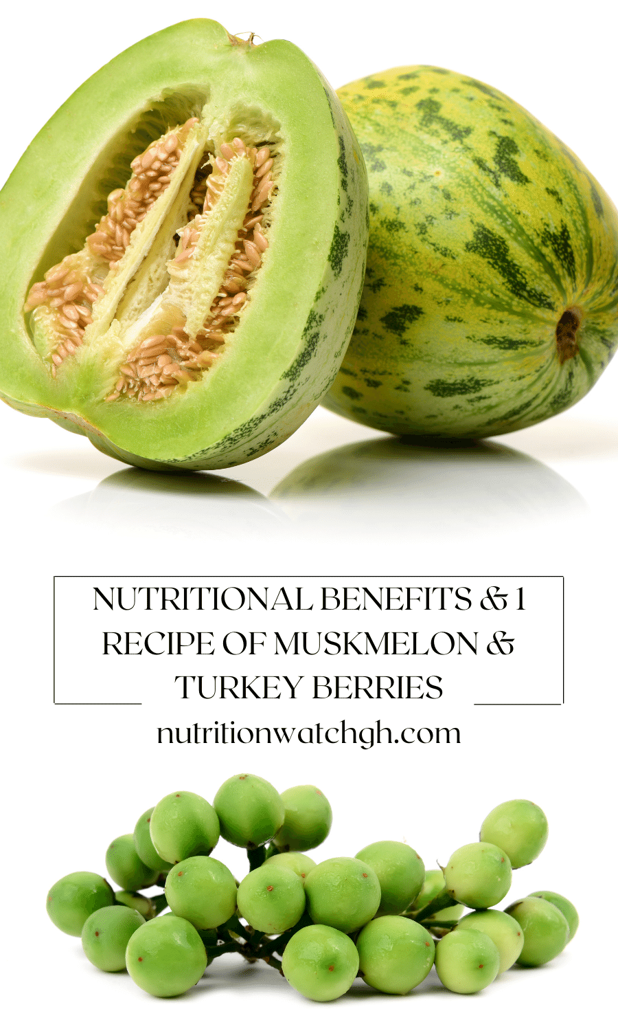 Nutritional benefits and 1 Recipe of Muskmelon and Turkey berries